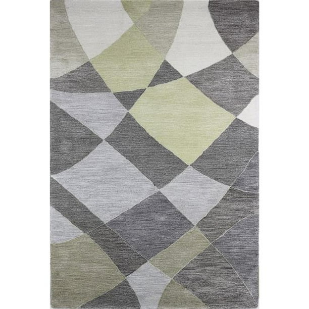 Bashian Collection Hand Tufted Wool & Viscose Area Rug 8' x 8' Grey Bashian Collection Hand Tufted Wool & Viscose Area Rug 8' x 8' Grey